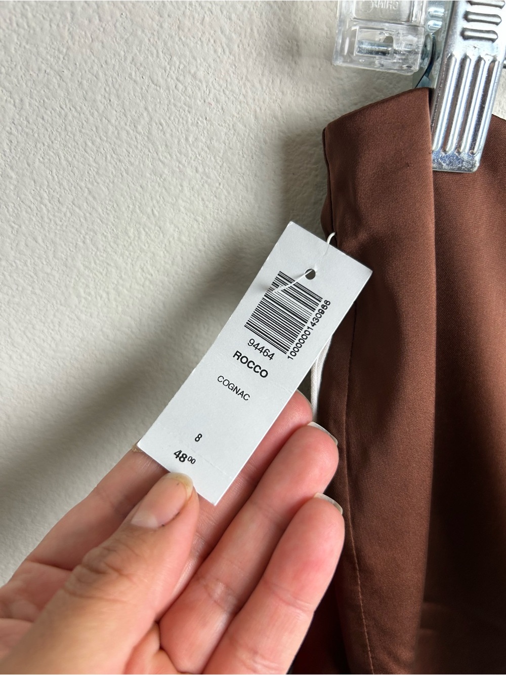Sunday Best by Aritzia NWT Rocco Satin Mini Skirt Cognac Fall Size 8 - Picture 6 of 10